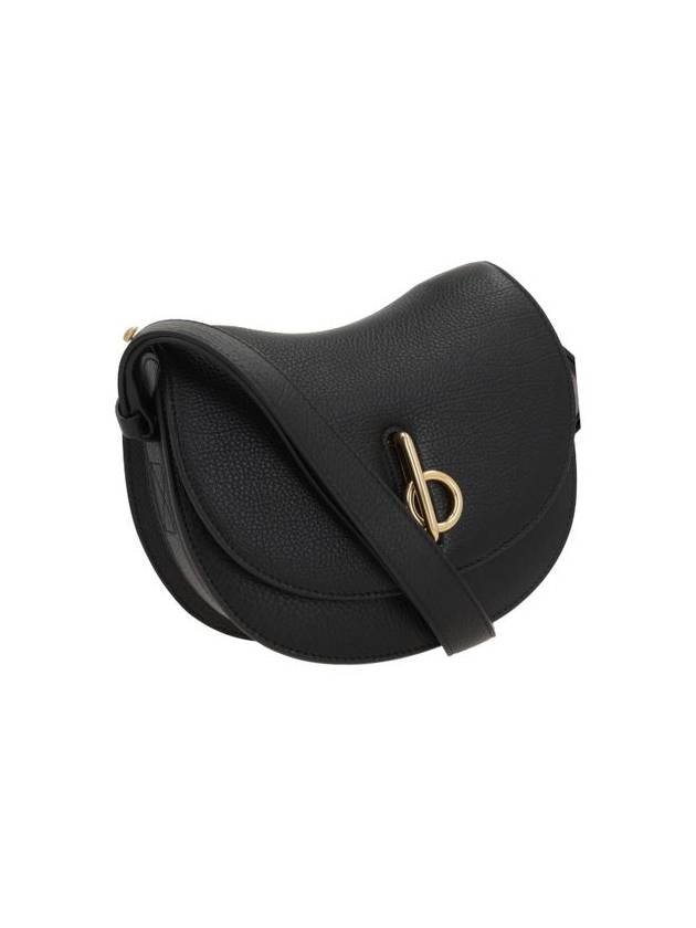 Rocking Horse Small Leather Shoulder Bag Black - BURBERRY - BALAAN 5