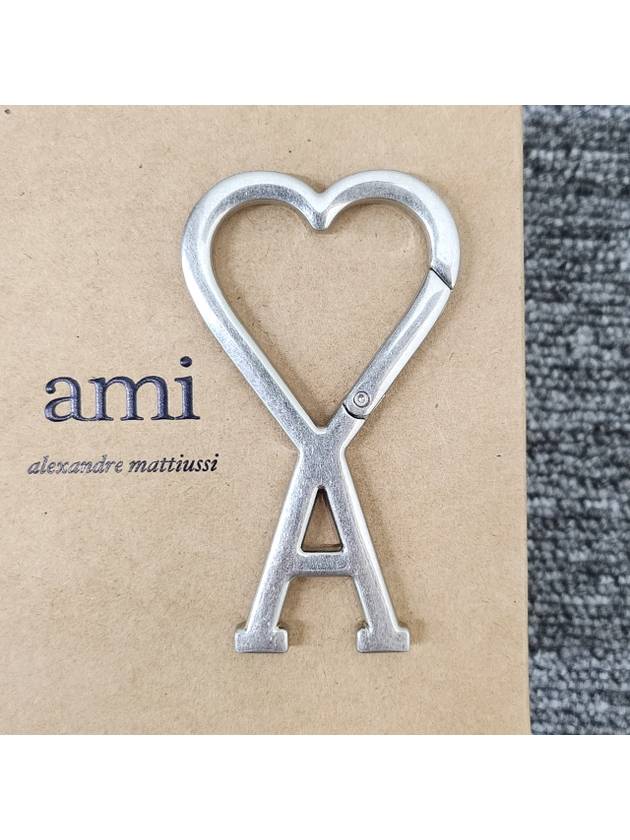 De Coeur Heart Logo Keyholder Silver - AMI - BALAAN 6