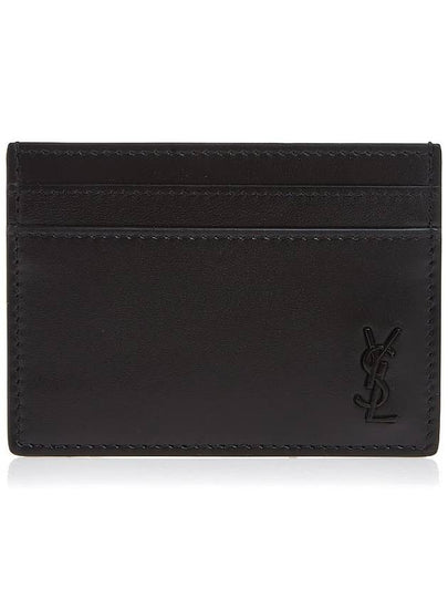 Mini Monogram Card Wallet Black - SAINT LAURENT - BALAAN 2