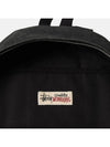 Washed Canvas Backpack Black Daily Laptop School Bag Unisex - STUSSY - BALAAN 4