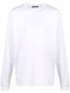 Men's Face Patch Long Sleeve T-Shirt White - ACNE STUDIOS - BALAAN 3