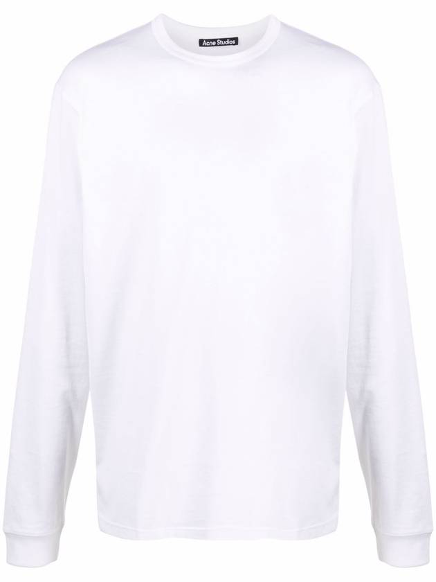 Men's Face Patch Long Sleeve T-Shirt White - ACNE STUDIOS - BALAAN 3