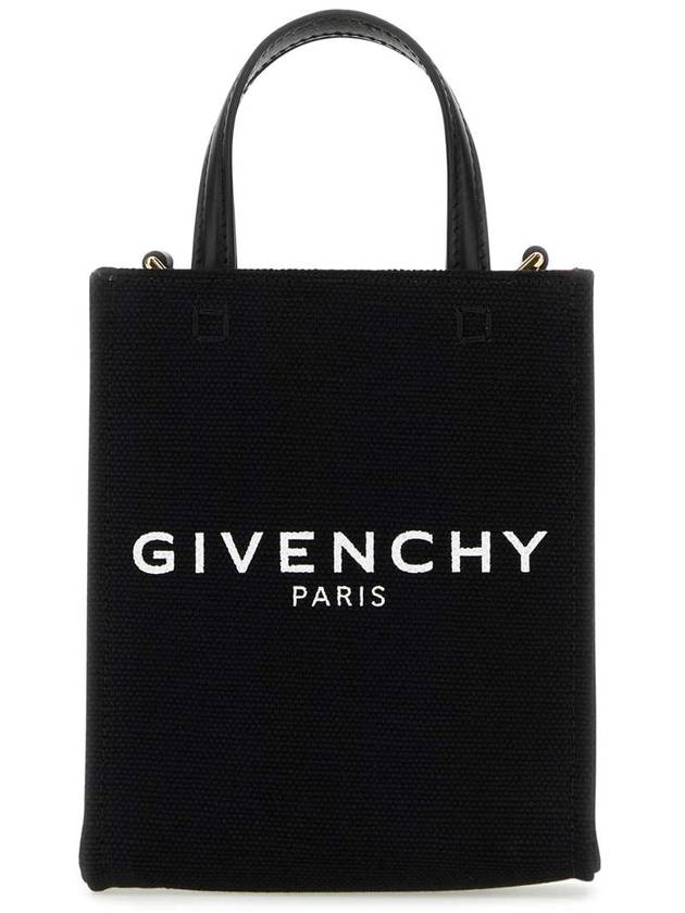 Logo Printed Vertical Mini Tote Bag Black - GIVENCHY - BALAAN 2