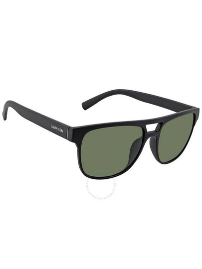 Calvin Klein Green Browline Men's Sunglasses CK20523S 001 55 - CALVIN KLEIN - BALAAN 2