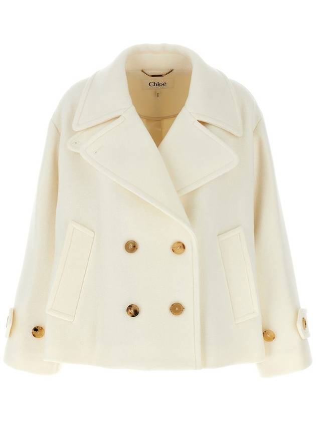 Chloé White Wool Coat - CHLOE - BALAAN 1