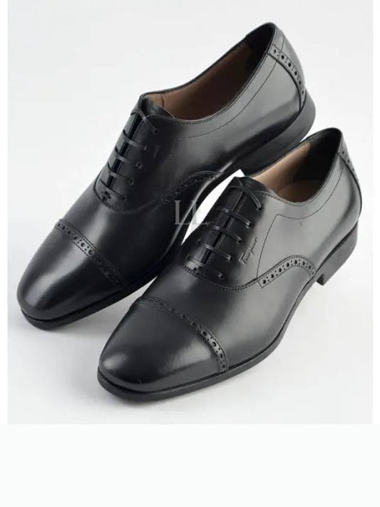 Men's Rain Toe Oxford Black - SALVATORE FERRAGAMO - BALAAN 2