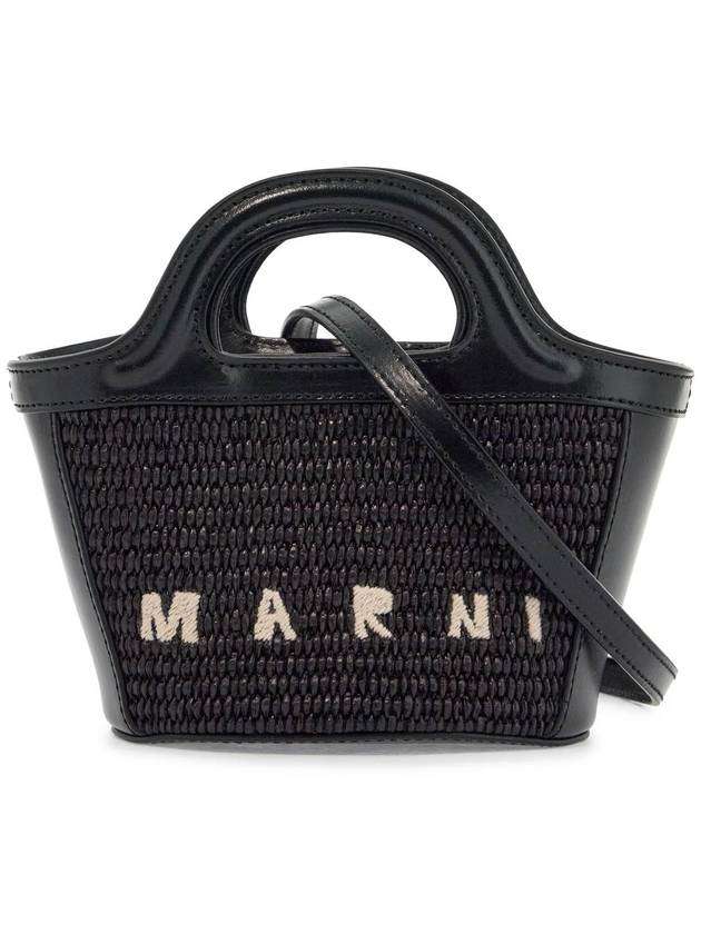 Rattan Micro Tropicalia Cross Bag Black - MARNI - BALAAN 2