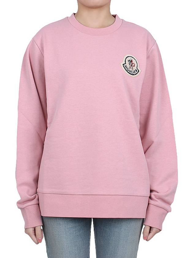 Big patch logo cotton sweatshirt 8G00027 899TR 523 - MONCLER - BALAAN 1