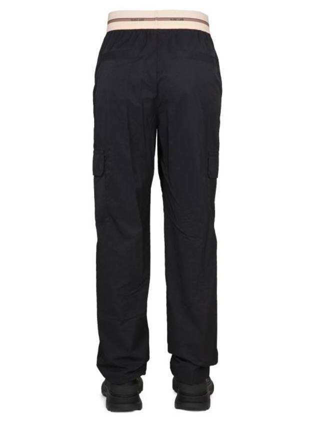 Logo Band Pull-On Track Pants Black - HELMUT LANG - BALAAN 5