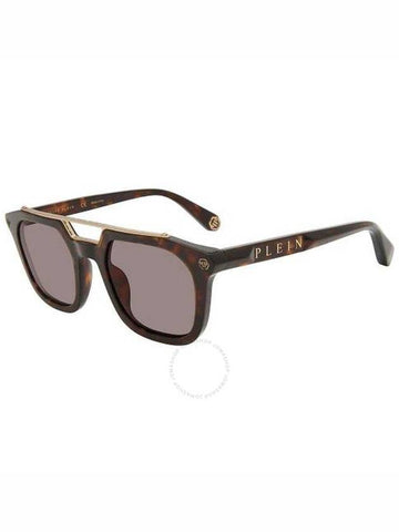 Philipp Plein Brown Square Men's Sunglasses SPP001M 0722 51 - PHILIPP PLEIN - BALAAN 1