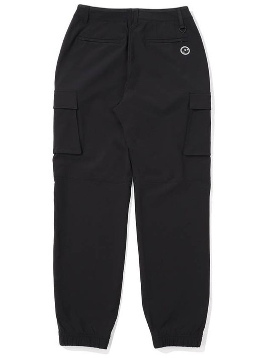 Cargo Pocket Jogger Pants BLACK WOMAN - MALBON GOLF - BALAAN 2