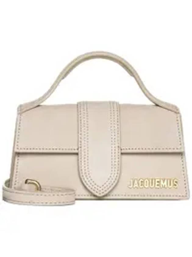 Le Bambino Mini Cross Tote Bag Dark Beige - JACQUEMUS - BALAAN.