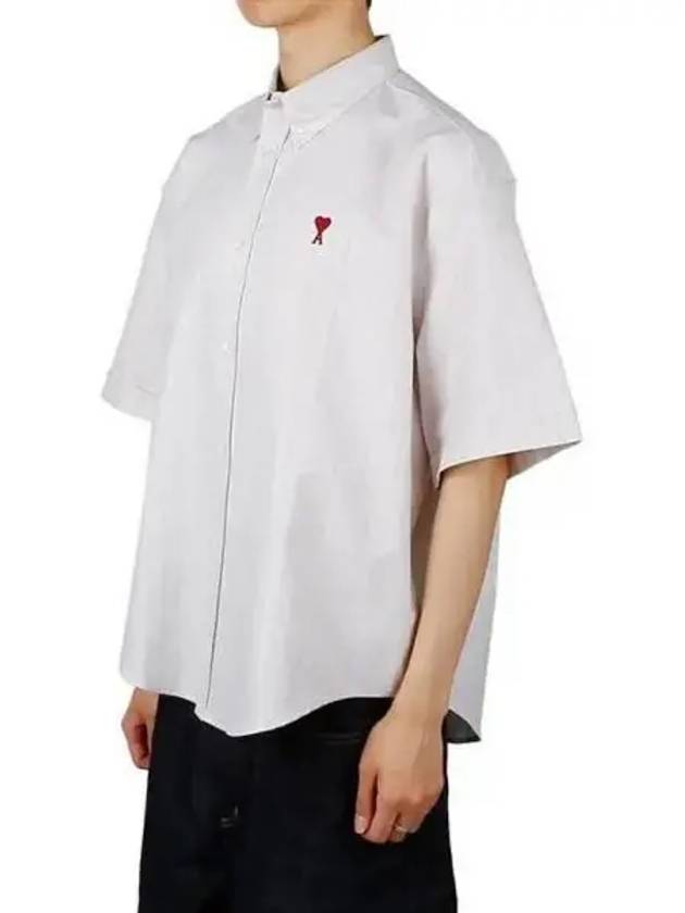 Heart logo classic short sleeve shirt 270868 - AMI - BALAAN 1