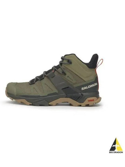 X Ultra 4 Mid GTX High Top Sneakers Deep Lichen Green Peat Kelp - SALOMON - BALAAN 2