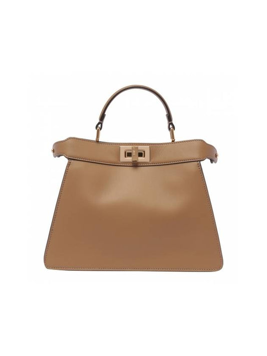 Peekaboo I See You Small Tote Bag Beige - FENDI - BALAAN 1