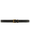 Paris Belt 25mm Black Vibrated Brass UBL029 AL0036 0015 - AMI - BALAAN 1