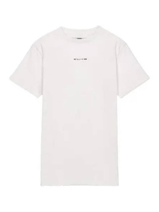 Logo Print Short Sleeve T Shirt White Tee - 1017 ALYX 9SM - BALAAN 1