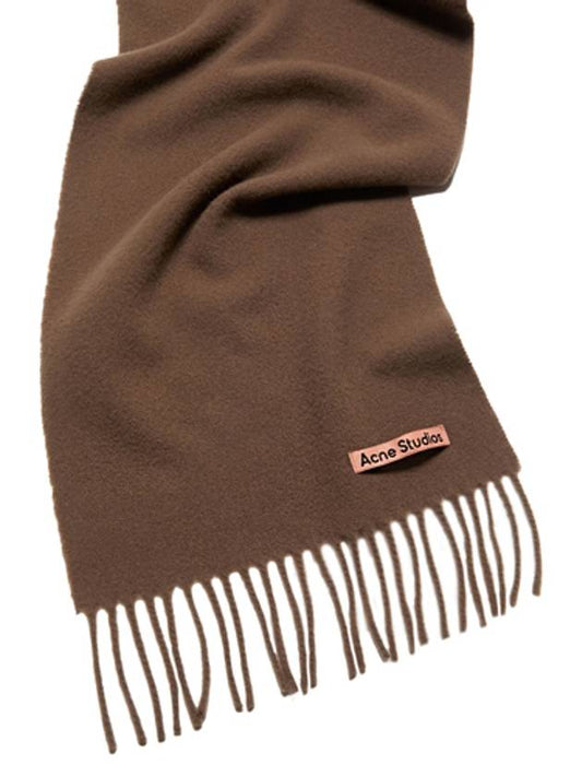 Wool Fringe Muffler Brown - ACNE STUDIOS - BALAAN 2