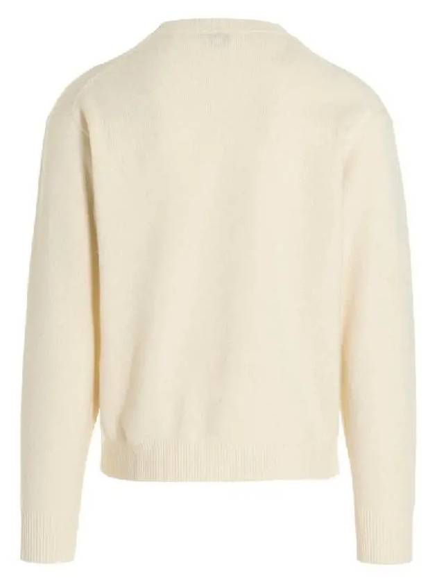 Men's Boke Flower Merino Wool Knit Top White - KENZO - BALAAN 4