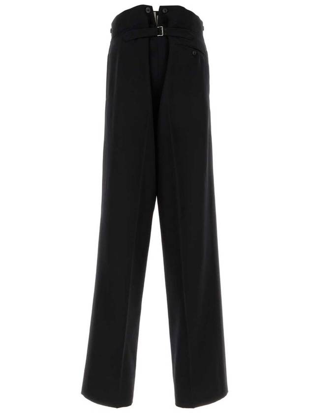 Barathea wool straight pants black - MAISON MARGIELA - BALAAN 7