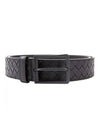 Intrecciato Belt Dark Brown - BOTTEGA VENETA - BALAAN 1