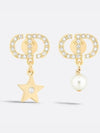 Petit CD Lucky Charms Earrings Gold Finish Metal - DIOR - BALAAN 1