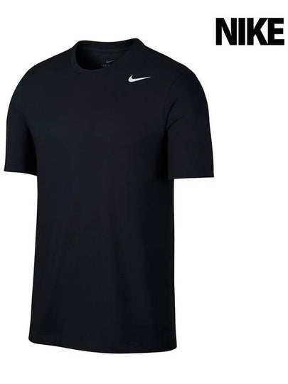 Dri Fit Solid Crew Short Sleeve T-Shirt Black - NIKE - BALAAN 2