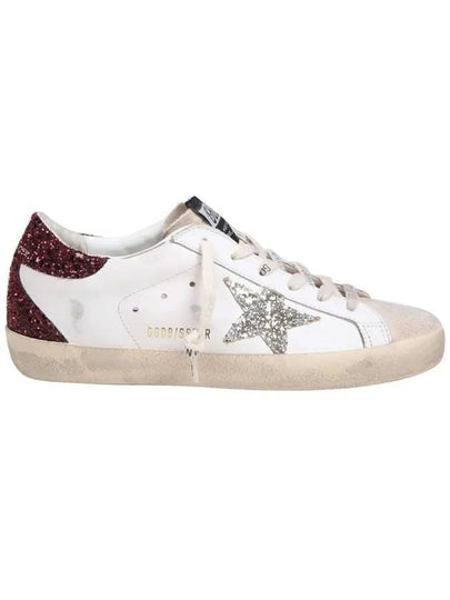 Superstar Glitter Tab Low Top Sneakers White - GOLDEN GOOSE - BALAAN 2