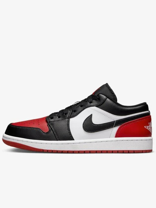 Nike Air Jordan 1 Low White Varsity Red Black 553558 161 - JORDAN - BALAAN 1