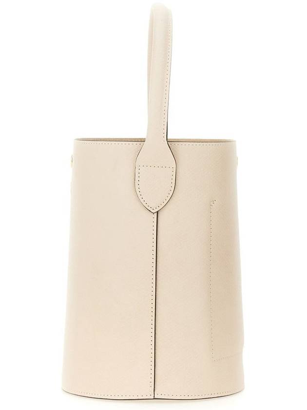 Epure Leather Bucket Bag White - LONGCHAMP - BALAAN 4