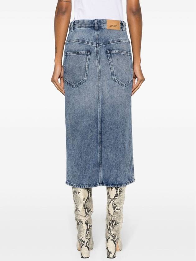 Tillauria Midi Denim H-Line Skirt Blue - ISABEL MARANT - BALAAN 4