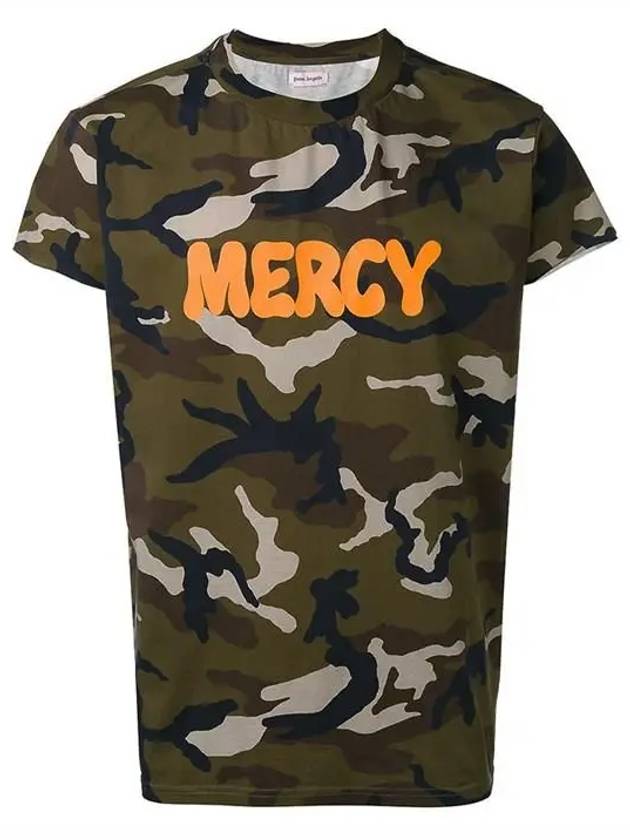 MERCYTEE OVER Camo Short Sleeve TShirt - PALM ANGELS - BALAAN 1