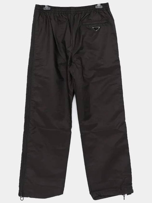 Triangle Logo Re-Nylon Track Pants Black - PRADA - BALAAN 2