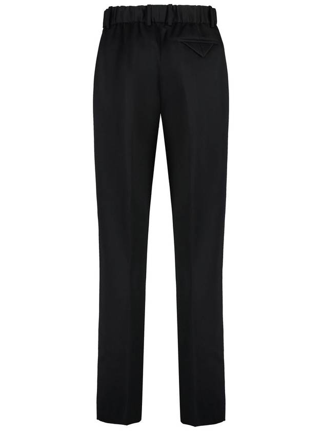 Tailor Fit Banding Wool Straight Pants Black - BOTTEGA VENETA - BALAAN 3