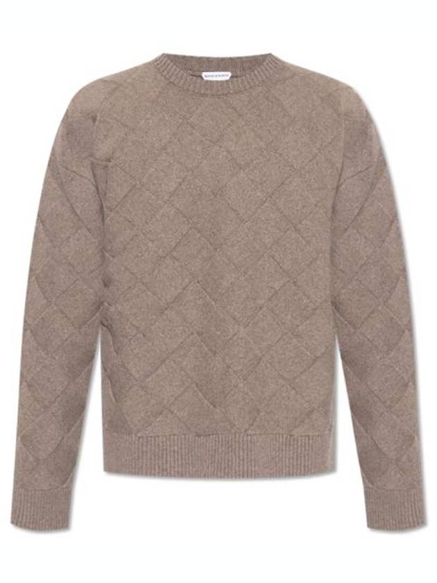 Intrecciato Wool Knit Top Riverbed - BOTTEGA VENETA - BALAAN 2