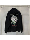 Men's Flower Back Logo Cotton Hoodie Black - WOOYOUNGMI - BALAAN 2