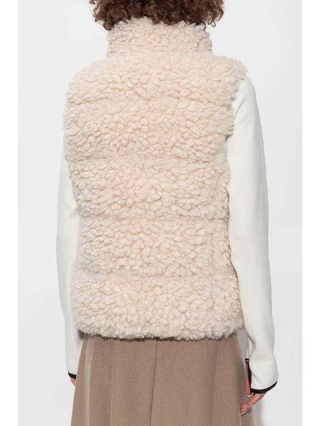 Wourl Teddy Down Vest Off White - MONCLER - BALAAN 5