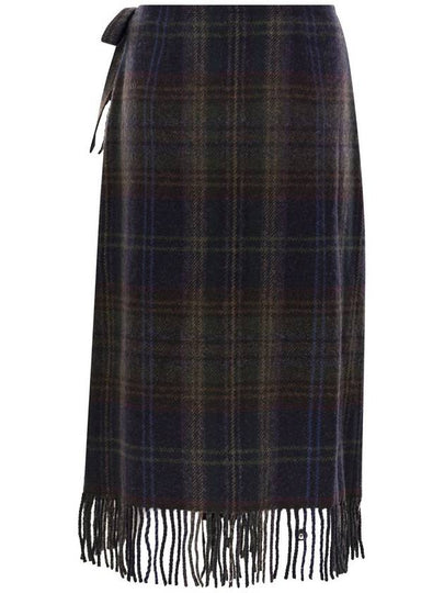 Fringed plaid wrap skirt - POLO RALPH LAUREN - BALAAN 2