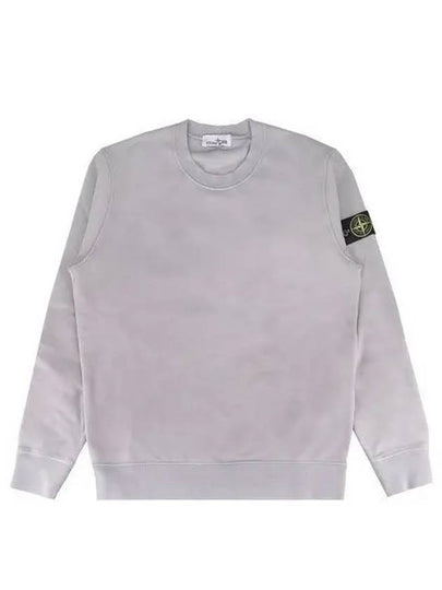 Wappen Patch Garment Dyed Sweatshirt Grey - STONE ISLAND - BALAAN 2