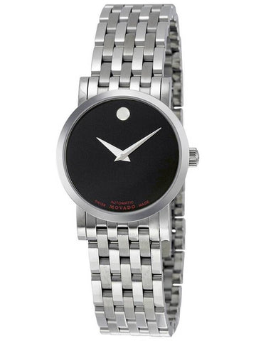 Movado Red Label Black Dial Stainless Steel Ladies Watch 0606107 - MOVADO - BALAAN 1