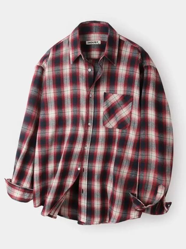 Cloud Multi Check Shirt Red - INDUST - BALAAN 7