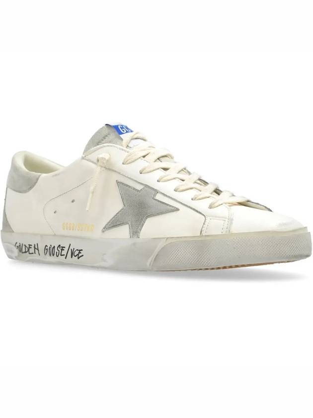 Super Star Suede Leather Low Top Sneaker White - GOLDEN GOOSE - BALAAN 3