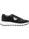 Nubuck Nylon Low Top Sneakers Black - PRADA - BALAAN 2