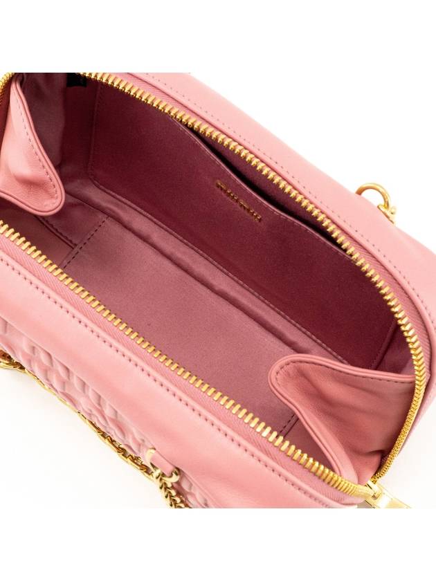 Logo Embossed Chain Shoulder Bag Pink - MIU MIU - BALAAN 8