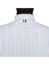 Paisley 4 Bar Stripe Shirt Light Blue - THOM BROWNE - BALAAN 8