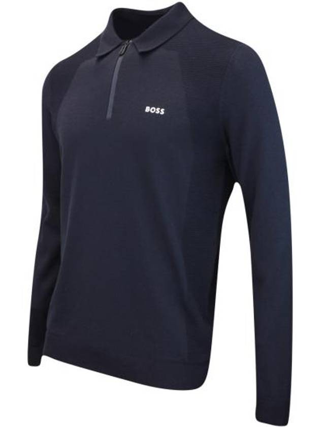 Men's Lite Cotton Polo Shirt Navy - HUGO BOSS - BALAAN 3