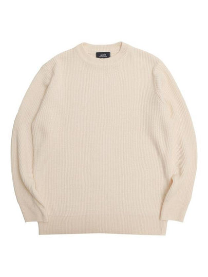 Basic Crew Neck Knit Top Ivory - MOO - BALAAN 2