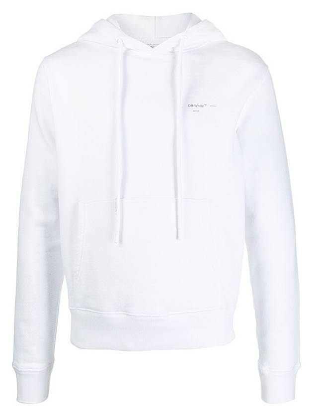 Arrow Logo Pocket Hoodie White - OFF WHITE - BALAAN 1