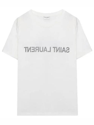 Reverse t shirt short sleeve women s - SAINT LAURENT - BALAAN 1