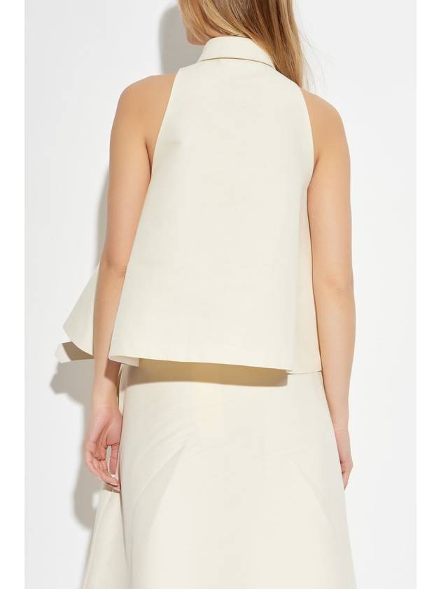 Marni Sleeveless Loose Fit Top, Women's, Cream - MARNI - BALAAN 4